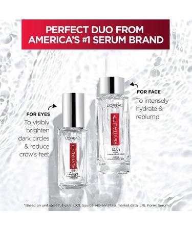 Revitalift Hyaluronic Acid + Caffeine Eye Serum | L'Oreal Paris Anti-Aging Moisturizer Sample - Buy Online on GoSupps.com