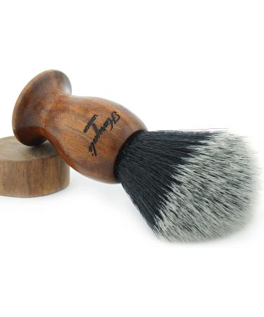 Vegan Shaving Brush with Wooden Handle | Haryali London | Synthetic & Imitation Roof Hair for Men & Women - Perfect for Wet Shaving - Buy Online on GoSupps.com