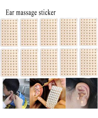 600pcs Ear Massage Stickers - Disposable Acupuncture Ear Seeds & Plaster Bean Acupoint Massage Tool for Wellness - Buy Online on GoSupps.com