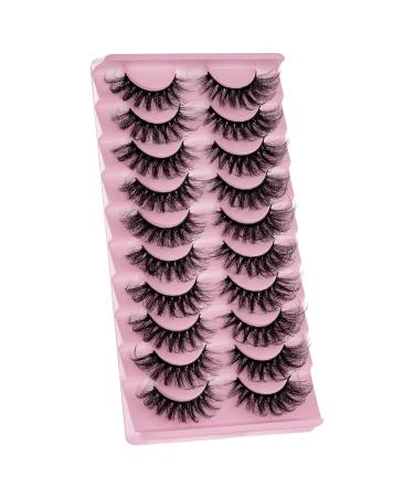 Josiezoey Fluffy Wispy Mink False Eyelashes - Natural Look, Light Volume | 10 Pairs Pack - D2-11-20mm-CAT - Buy Online on GoSupps.com