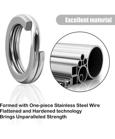 100pcs Heavy Duty Stainless Steel Double Split Rings Fishing Tackle 2#-9# Connectors - Buy Online on GoSupps.com