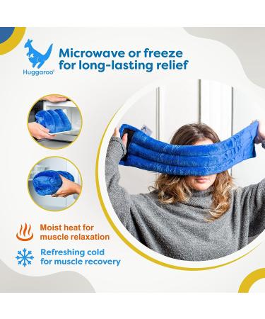 Huggaroo Soothe Microwave Heating Pad for Migraine Relief with Lavender Aromatherapy - Stocking Stuffer for Tension Headache Relief - Buy Online on GoSupps.com