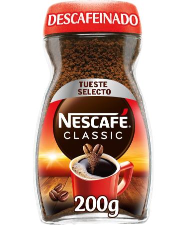  Nescafe NESCAF CLASSIC DECAF IN INE any aroma and flavor decaffeinated soluble coffee glass bottle Pack of 6 x 200g. - Buy Online on GoSupps.com