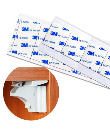 3M Replacement Adhesive Tape for Child Safety Cabinet Locks (40pcs) - Fits Most Baby Lock Brands - Sticky, Strong and Secure