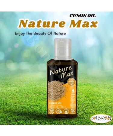 Nature Max Cumin Oil Pure & Natural Cold Pressed Concentrated Crude Perfect Fresh For Food Cooking & Body & Hair Non Gmo No Additives Kosher Halal (1 Pack 1.69 oz / 50 ml)  - Buy Online on GoSupps.com
