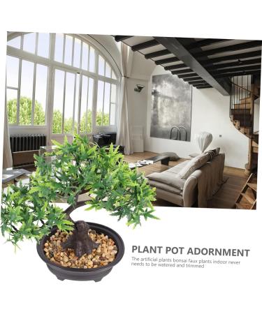 Zerodeko 2pcs Welcome Pine Flower Pot Houseplants Live Indoor Home Desk Fake Bonsai Desk Top Decor Interior Decor Simulation Green Plants Simulation Tree Office Plastic Flower Household - Buy Online on GoSupps.com