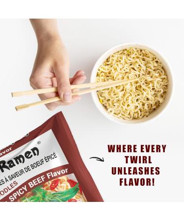 Club Supreme Ramen Instant Noodle - Spicy Beef Noodles 85G (Pack of 12) 1.02 Kg - Cooks In 3 Minutes White - Buy Online on GoSupps.com