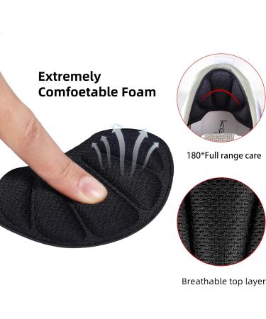 RFWIN 6 Pairs Heel Cushion Pads Anti-Slip Heel Grips & Inserts for Comfortable Shoes - Men and Women Foot Cushion Pads - 6 Pairs Black/Grey/Beige - Buy Online on GoSupps.com