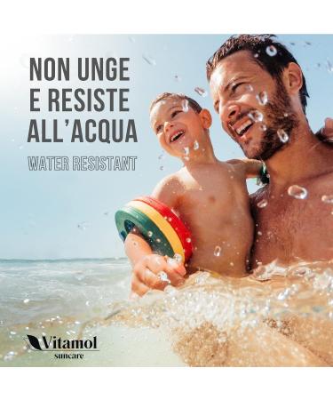  Vitamol Vitamol Very High Sun Protection SPF 50+ Sunscreen Lotion for Face and Body protecting against UVA and UVB rays. No white cast. Water resistant. - Buy Online on GoSupps.com