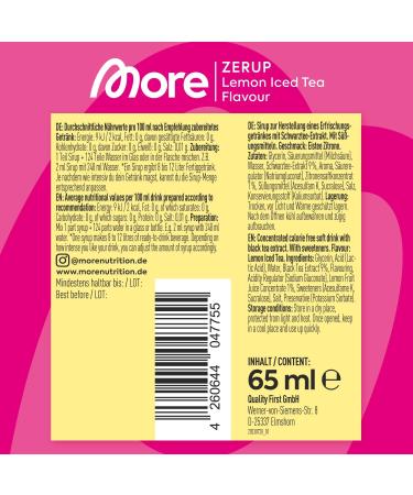 More Zerup Mixed 6 Series Bundle - Sugar-Free Syrup with Real Fruit Extracts | Vegan Zero Calories | 6 x 65ml - Made in Germany - Buy Online on GoSupps.com
