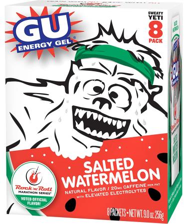 GU Energy Original Sports Nutrition Energy Gel  Salted Watermelon  8 Count Salted Watermelon 8 Count (Pack of 1) - Buy Online on GoSupps.com