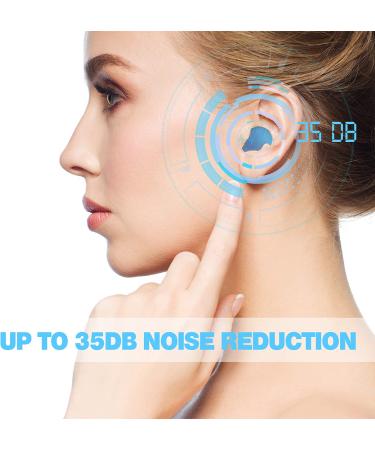 Reusable Silicone Moldable Ear Plugs (12 Pairs) - 35dB NRR for Sleeping, Swimming, Snoring, Concerts, Travel & More - Buy Online on GoSupps.com