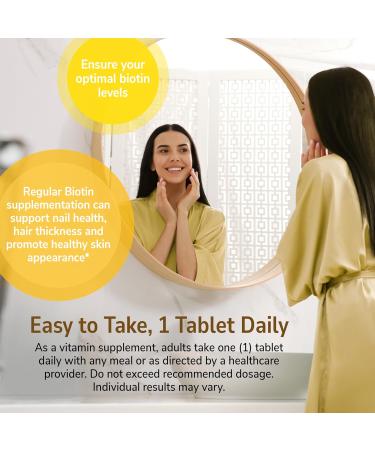 21st Century Biotin 10 000 mcg Tablets (360 Count) High Potency Biotin Supplement Supports Hair Skin & Nail Health Gluten & Sugar-Free Daily Vitamin B7 Supplement Non-GMO - Buy Online on GoSupps.com