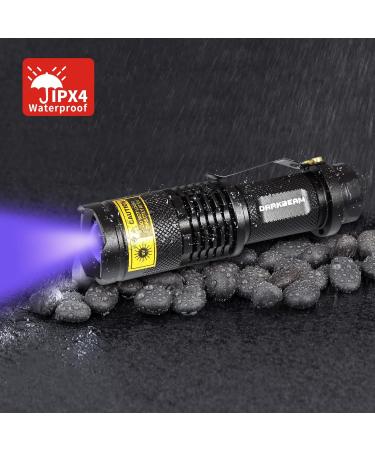 Darkbeam UV Flashlight 395nm - Portable Black Light Detector for Pet Stains & Dog Urine | Mini LED Flashlight | 1 Pack - Buy Online on GoSupps.com