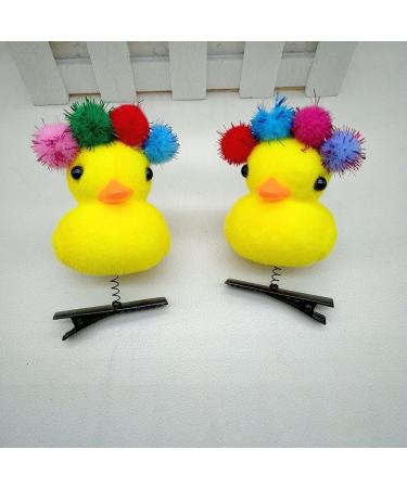 Yellow Duck Hairpin - Yellow Duck Plush Hair Clips - Yellow Duckling Hair Clip Hair Accessories for Girls Women - Buy Online on GoSupps.com