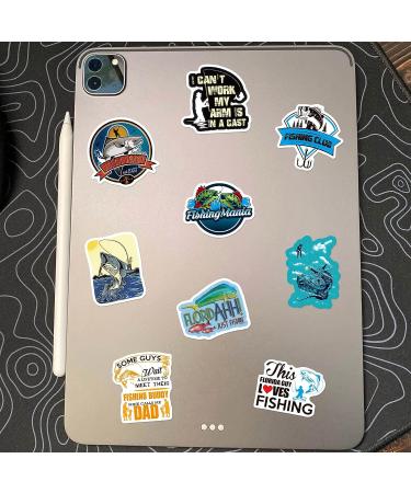 101PCS Waterproof Go Fishing Stickers - Outdoor Adventure Vinyl Decals for Kayaks, Motorcycle, Phone, Bicycle & More - Buy Online on GoSupps.com