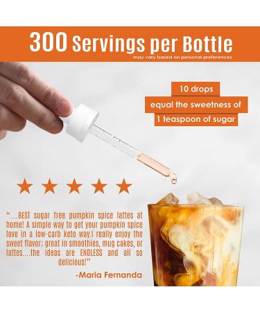 Stevia Select Pumpkin Spice Liquid Stevia Drops - 2 Oz | Zero Calorie Sweetener Extracted from Sweet Leaf | Keto Friendly & Sugar-Free - Buy Online on GoSupps.com