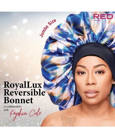 Red by Kiss Wide Edge Reversible Silky Bonnet, RoyalLux X Keyshia Cole Frizz-Free Sleep Cap - Super Jumbo Diamond - Buy Online on GoSupps.com
