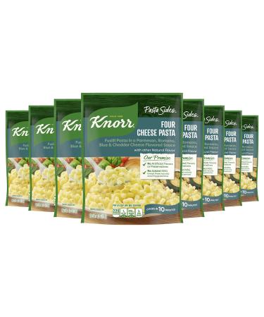 Knorr Pasta Sides For Delicious Quick Pasta Side Dishes Four Cheese Pasta No Artificial Flavors, No Preservatives, No Added Msg 4.1 oz, 8 Count Four Cheese 4.1 Ounce (Pack of 8)
