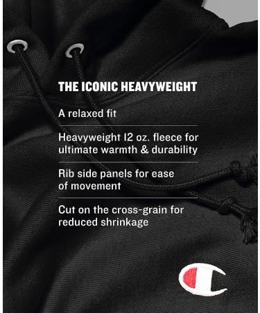 Champion Men's Reverse Weave Pullover Sweatshirt | Best Crew Sweatshirt for Men - C Logo | X-Large Oxford Gray - Buy Online on GoSupps.com