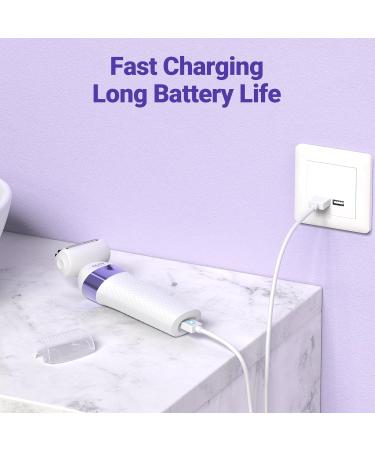 Bikini Trimmer & Electric Shaver for Women - IPX7 Waterproof Rechargeable with 3 Heads | Perfect for Legs & Underarms - Shop Now - Buy Online on GoSupps.com