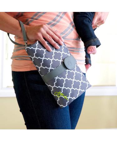 JJ Cole Changing Clutch - Green | Compact and Stylish Baby Changing Mat - Buy Online on GoSupps.com