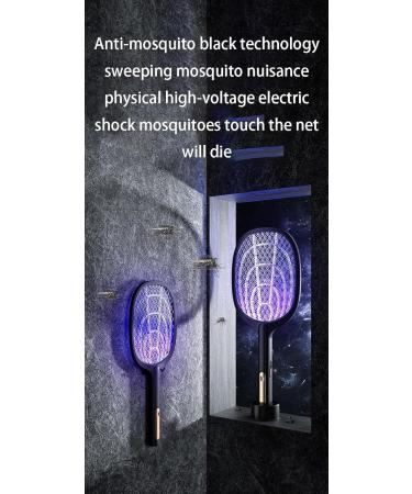 Electric Bug Swatter Rechargeable Bug Zapper Electric Bug Zapper Racket 2-in-1 Standable Fly Swat Mosquito Swat Electric Fly Swat Rechargeable Indoor/Outdoor Mosquito Swat 1600mAh with Wall Hooks - Buy Online on GoSupps.com