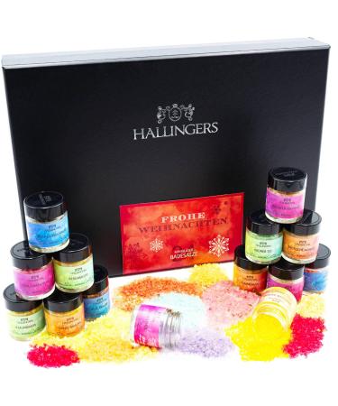 Hallinger's Merry Christmas-24 Salz Christmas Set with Totes Sea Salts (Set)-Mother's Day gift & gift ideas for Father's Day |Congratulations congratulations new home