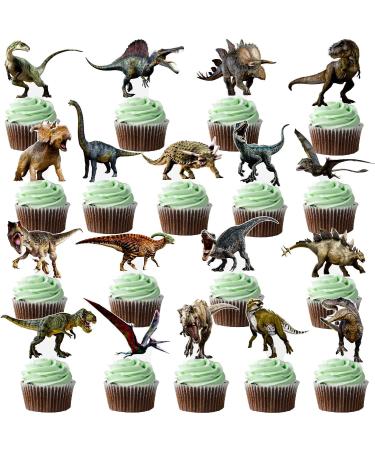 Dinosaur Cupcake Toppers 72Pcs Dinosaur Birthday Party Cupcake Picks Dinosaur Cake Picks Rex Roar Party Decoration for Dino Theme Baby Shower Supplies - Buy Online on GoSupps.com