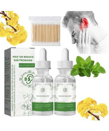 ARSICOR Organic Herbal Drops ARSICOR Ear Soothing Agent 20ml Herbal Drops for Tinnitus Relief Natural Organic Herbal Drops for Ear Improve Listening Reduces Ear Noise Gives You a Good Sleep (2pcs)