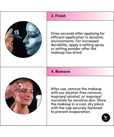 Metallic Alcohol Airbrush Paints - Skin Safe Quick Dry Waterproof Liquid Makeup for Bodypainting & FX - 2 fl oz Metallic Light Green - Buy Online on GoSupps.com