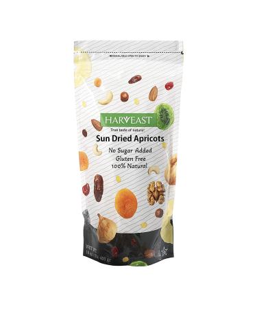 HARVEAST Sun Dried Apricots - Turkish Gourmet Dehydrated | 1lb Pack | No Sugar Added, Gluten Free, Kosher, Vegan | Healthy Snack Resealable Bag - Buy Online on GoSupps.com