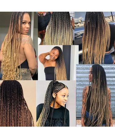 Fanfyfyu Ombre Braiding Hair - 3 Pack Kanekalon Jumbo Braid Extensions 24 for Box Braids (MB99) - International Shipping Available - Buy Online on GoSupps.com