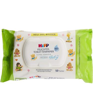 HiPP Babysanft Moist Children's Toilet Paper - Pack of 6 (300 Sheets) | Gentle Eco-Friendly & International Shipping Available - Buy Online on GoSupps.com
