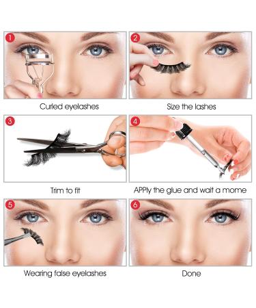 Buy Sibba 3D Multi-Layered Curly False Eyelashes - 5 Pairs of 18mm Faux Mink Eye Lash Extensions (Style 04) | Dramatic & Fluffy Volume for Stunning Eyes - Buy Online on GoSupps.com