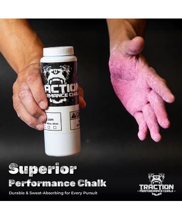 Traction Performance Colored Gym Chalk | 8 oz. Blue Powder for Gymnastics, Rock Climbing, Weight Lifting & Workouts - Firm Grip Magnesium Carbonate in Vibrant Colors - Made in USA - Buy Online on GoSupps.com