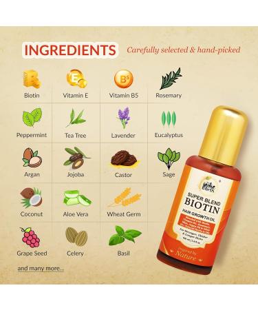 Rosemary Mint Hair Serum with Biotin & Natural Oils | Nourish & Strengthen Hair - 100 ml - Buy Online on GoSupps.com
