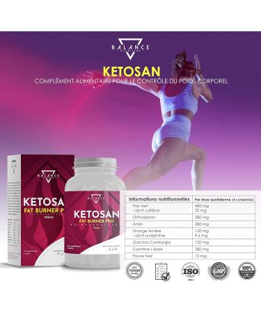 Ketosan 120 Tablets | Powerful Fat Burner | Loss Weight | Fast Slimming | Diet Supplement | Authentic Keto Fat Burner | 100% Vegan - Buy Online on GoSupps.com