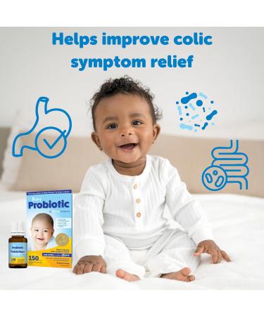 Baby Ddrops Probiotic 150 Drops - Colic Symptom Relief for Newborns and Infants - Easy-to-Use No Sugar Non-GMO Allergy-friendly - Buy Online on GoSupps.com