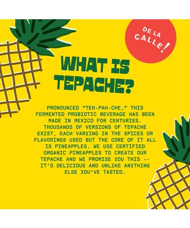 De La Calle Tepache - Certified Organic Pineapple Beverage, Naturally Fermented, Antioxidant Rich, Low Sugar - Nueva Variety Pack - Buy Online on GoSupps.com