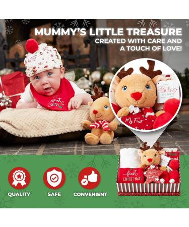 Unisex Baby Christmas Hamper - Baby's First Christmas Gift Set - Buy Online on GoSupps.com