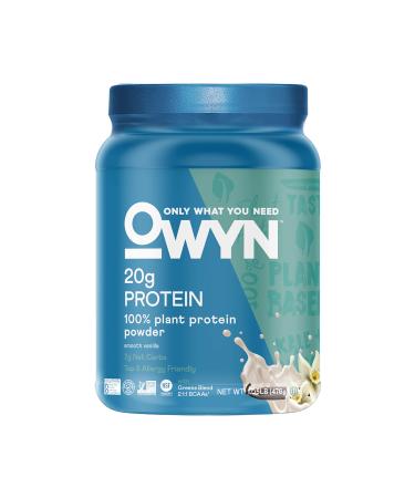 OWYN Only What You Need Plant-Based Protein Powder, Smooth Vanilla, 1.05 lbs 1.05 Pound (Pack of 1)