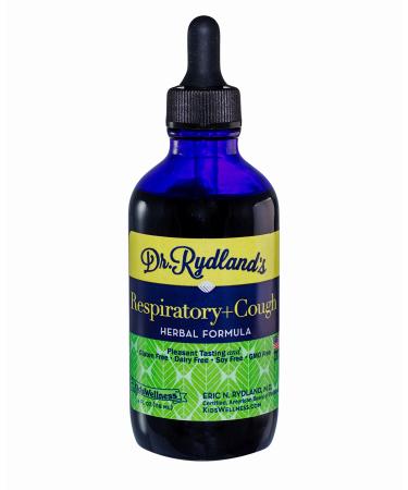 Dr. Rydland's Herbal Supplement | Created by KidsWellness | Respiratory & Cough | Relieves Chronic Cough Cold and Flu Symptoms | 4 Ounce Bottle