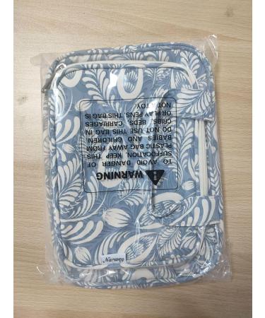 Large Blue Leaf Toiletry Bag - Travel Makeup Organizer for Women - Buy Online on GoSupps.com