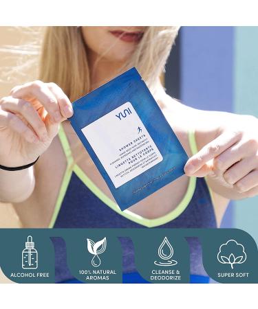 YUNI Beauty Large Body Wipes (Peppermint Citrus 30 Count) - Super Soft Showerless Wipes for On-the-Go Cleansing - Biodegradable & Individually Wrapped - Buy Online on GoSupps.com