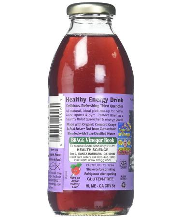 Bragg Apple Cider Grape & Acai 16oz - Pack of 12 | Organic ACV Drink - Buy Online on GoSupps.com
