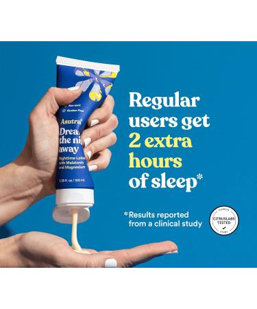 ASUTRA Dream the Night Away | Magnesium Lotion for Sleep 100mL | With Melatonin for Sleep and Moisturizing Shea Butter Nighttime Magnesium Cream w/Lemongrass Scent Lemongrass Lotion - 100mL - Buy Online on GoSupps.com