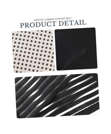 FOMIYES Self-Heating Waist Supporter - Lumbar Brace & Belt for Lower Back Pain Relief | Comfortable & Warm Support Band for Women - 110x15x0.8cm Black - Buy Online on GoSupps.com