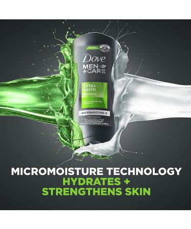 Dove Men+Care Body Wash Bundle - Extra Fresh & Deep Moisture - 4 Count - Buy Online on GoSupps.com