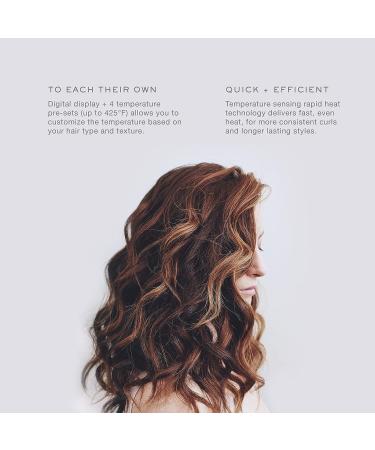 Kristin Ess 1 Inch Titanium Curling Iron for Beach Waves - Small to Medium Curls - Ionic Technology - Fast Heat - Dual Voltage - Auto Shut-Off | 1 Count - Buy Online on GoSupps.com